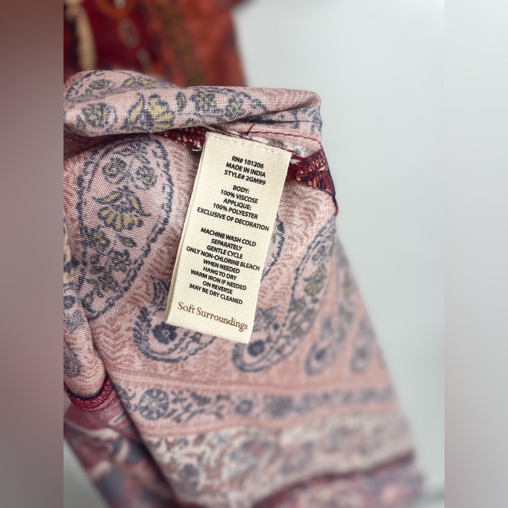 Soft Surroundings Medium Patchwork Floral Maxi Ci… - image 10